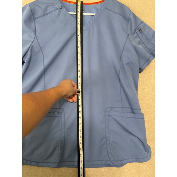 Bundle of 3 Dickies Dynamix and CheroKee Women's 3 Pocket V-Neck Scrub Top Sz XL - Picture 6 of 10